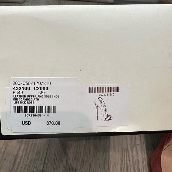 Gucci Dionysus Suede Square Toe Pump - Rose - Picture 8 of 9